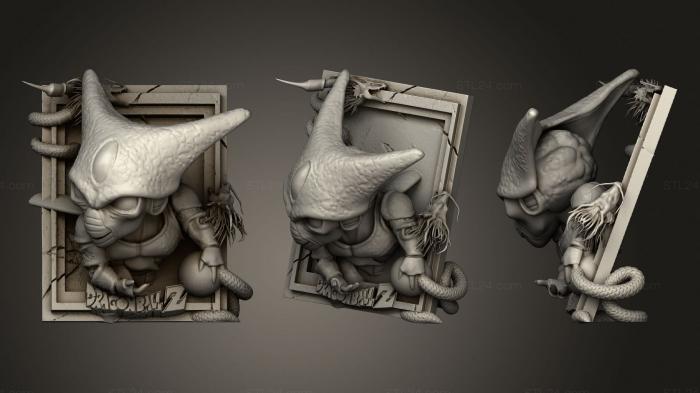 Бюсты монстры и герои (Ячейка Dragon Ball Z 2, BUSTH_1087) 3D модель для ЧПУ станка