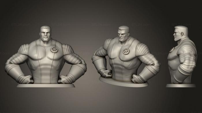 Busts of heroes and monsters (Colossus Bust High Res, BUSTH_1104) 3D models for cnc