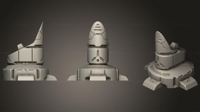 Бюсты монстры и герои (База бюста Дарта Вейдера от eastman 2, BUSTH_1130) 3D модель для ЧПУ станка