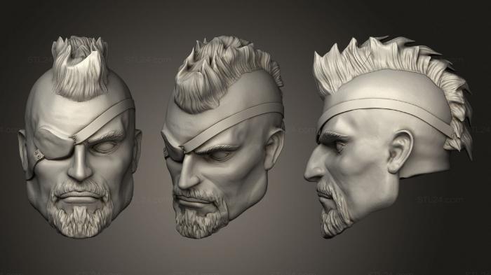 Busts of heroes and monsters (Deathstroke joe manganiello fixed, BUSTH_1143) 3D models for cnc