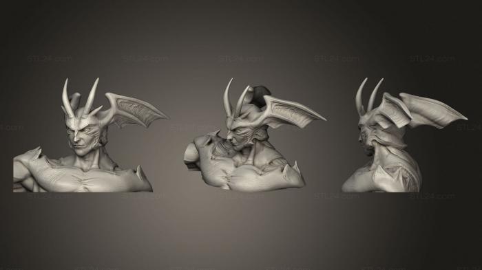 Busts of heroes and monsters (Devilman, BUSTH_1169) 3D models for cnc