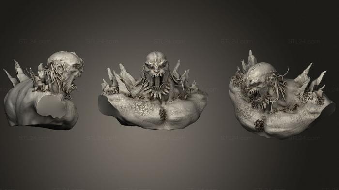 Busts of heroes and monsters (Doomsday bust commission, BUSTH_1190) 3D models for cnc