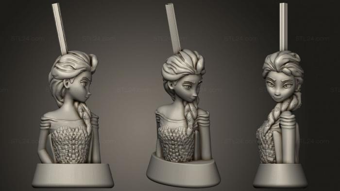 Busts of heroes and monsters (Elsa twiesner bust, BUSTH_1230) 3D models for cnc