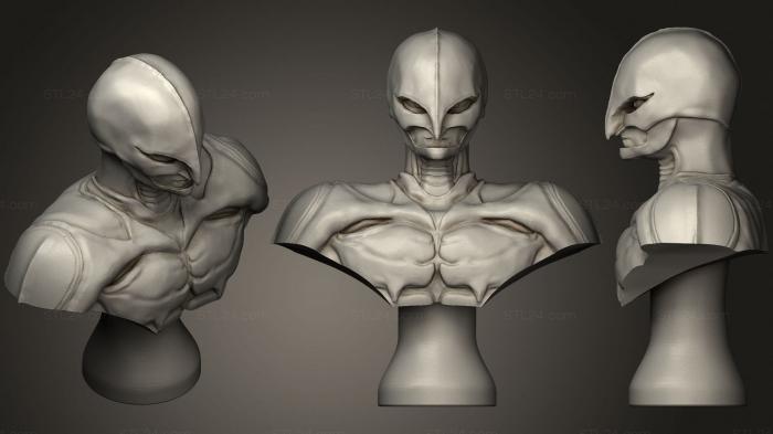 Busts of heroes and monsters (Femto Bust 2, BUSTH_1260) 3D models for cnc