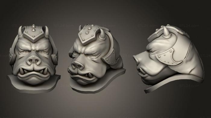 Бюсты монстры и герои (Гаморреанский охранник дворца Джаббаса Звездные войны, BUSTH_1284) 3D модель для ЧПУ станка