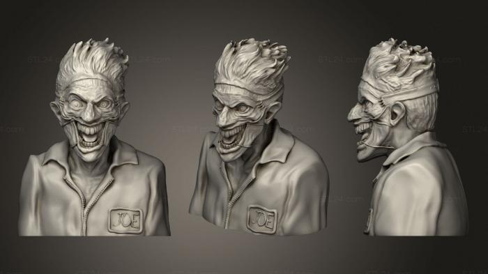 Busts of heroes and monsters (Gone mad, BUSTH_1314) 3D models for cnc
