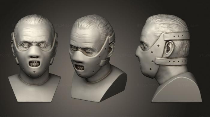 Busts of heroes and monsters (Hannibal lectur bust, BUSTH_1337) 3D models for cnc