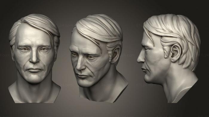 Busts of heroes and monsters (Hannibal, BUSTH_1338) 3D models for cnc