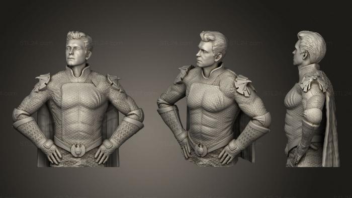 Busts of heroes and monsters (Homelander Bust V1 No Base, BUSTH_1355) 3D models for cnc