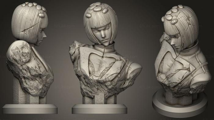 Busts of heroes and monsters (JBA Bruno Bust, BUSTH_1387) 3D models for cnc