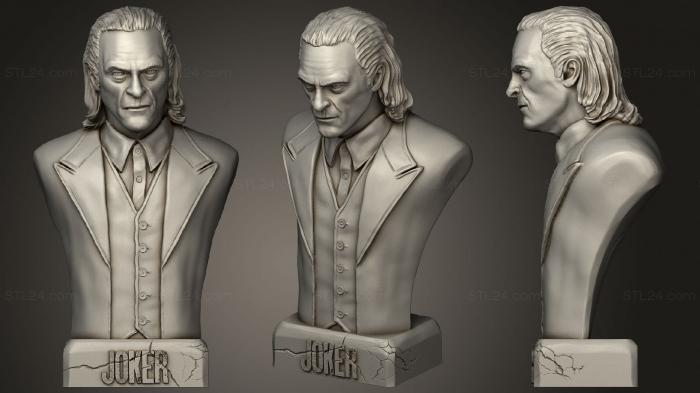Бюсты монстры и герои (Джокер (Феникс), BUSTH_1394) 3D модель для ЧПУ станка