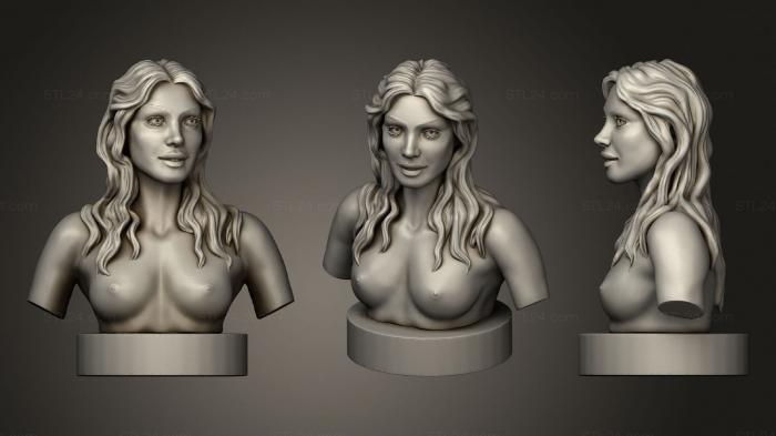 Busts of heroes and monsters (Joung bust 2, BUSTH_1406) 3D models for cnc