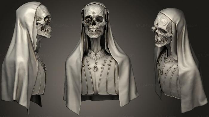 Busts of heroes and monsters (La Fin en Rose, BUSTH_1445) 3D models for cnc