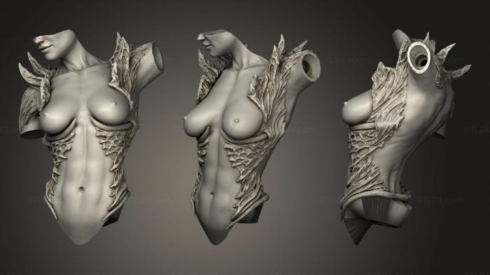 Busts of heroes and monsters (Lady Sin part2, BUSTH_1449) 3D models for cnc