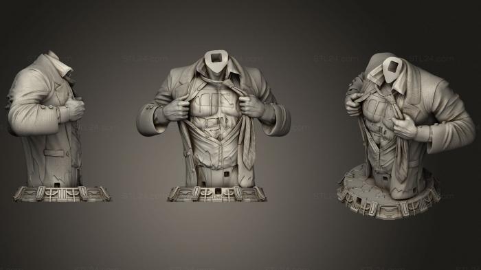 Busts of heroes and monsters (Lex Luthor Bust 260mm (One Piece), BUSTH_1458) 3D models for cnc