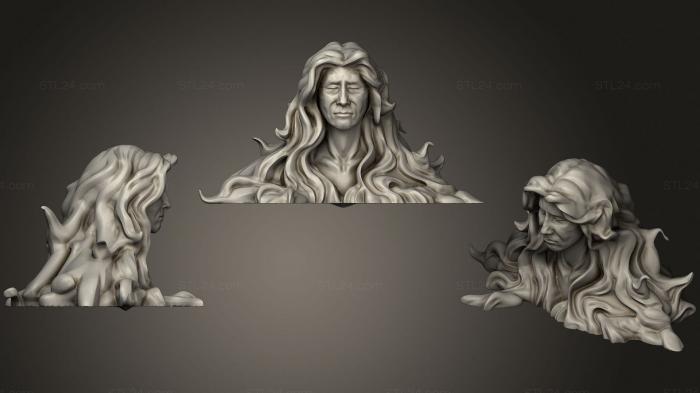 Busts of heroes and monsters (Lots Of Hair 2 2, BUSTH_1471) 3D models for cnc