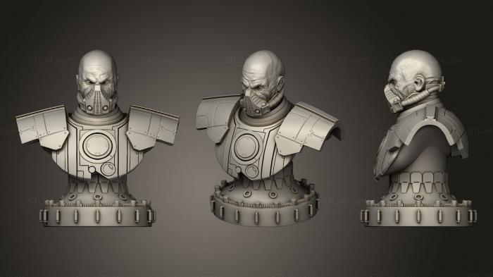 Бюсты монстры и герои (Бюст Малгуса, BUSTH_1484) 3D модель для ЧПУ станка