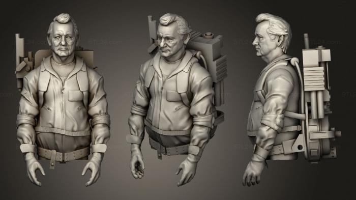 Busts of heroes and monsters (Peter Venkman Ghostbusters, BUSTH_1588) 3D models for cnc