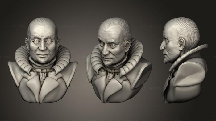 Busts of heroes and monsters (Silver Lord sculpt original concept, BUSTH_1669) 3D models for cnc
