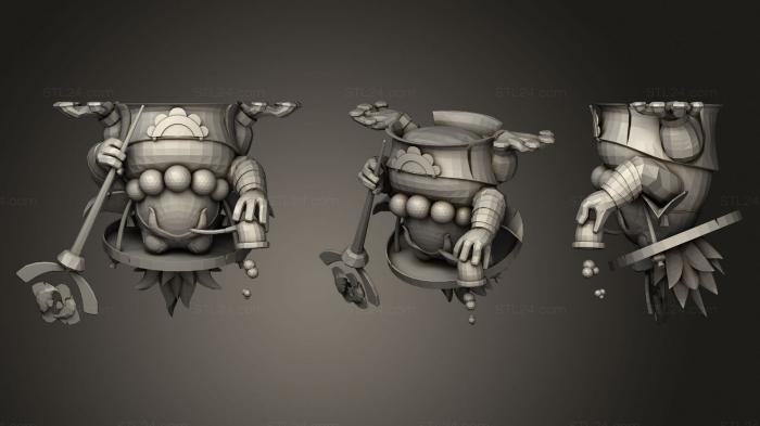 Busts of heroes and monsters (Sir Big Croak The Seer, BUSTH_1671) 3D models for cnc
