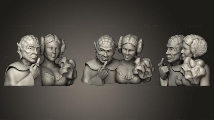 Бюсты монстры и герои (Космические шарики Vespa bust, BUSTH_1690) 3D модель для ЧПУ станка