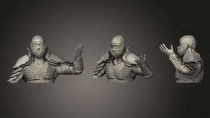 Busts of heroes and monsters (Sub Zero 345, BUSTH_1715) 3D models for cnc