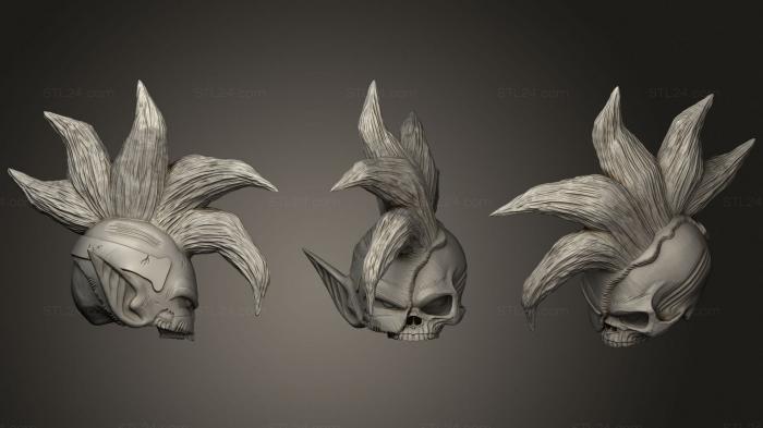 Busts of heroes and monsters (Tapion Head Skull 15 cm, BUSTH_1733) 3D models for cnc