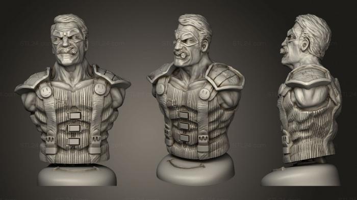 Busts of heroes and monsters (The comedian, BUSTH_1746) 3D models for cnc