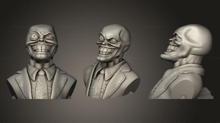 Busts of heroes and monsters (The Mask Bust, BUSTH_1753) 3D models for cnc