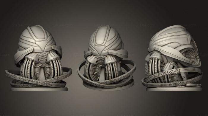 Busts of heroes and monsters (Ultron Bust 2, BUSTH_1771) 3D models for cnc