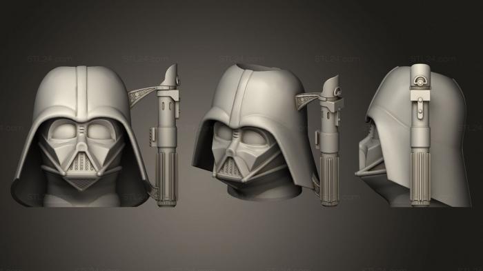 Busts of heroes and monsters (Vader Mug, BUSTH_1776) 3D models for cnc