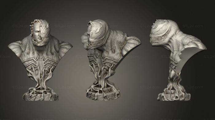 Busts of heroes and monsters (Venom Bust burulanikita, BUSTH_1784) 3D models for cnc