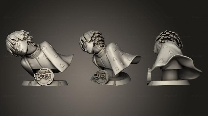 Busts of heroes and monsters (Zenitzu Bust, BUSTH_1842) 3D models for cnc