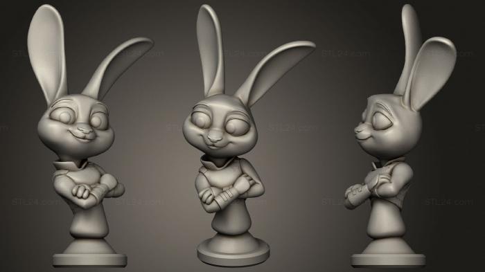 Busts of heroes and monsters (Zootopia Judy Hopps Bust, BUSTH_1854) 3D models for cnc