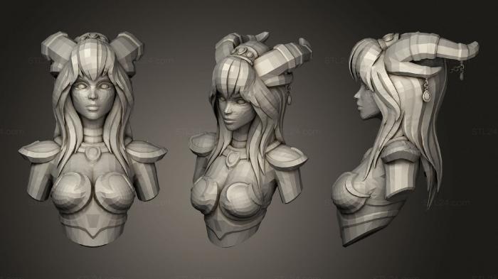 Busts of heroes and monsters (Alexstrasza the Life Binder bust, BUSTH_1871) 3D models for cnc