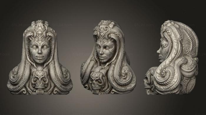 Busts of heroes and monsters (Artifact 6, BUSTH_1906) 3D models for cnc