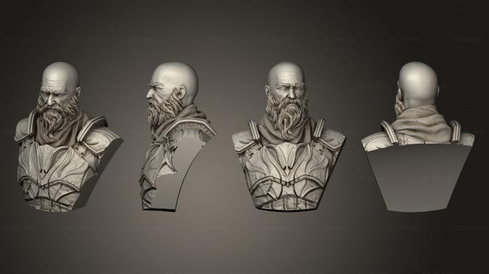 Busts of heroes and monsters (Baltazar, BUSTH_1930) 3D models for cnc