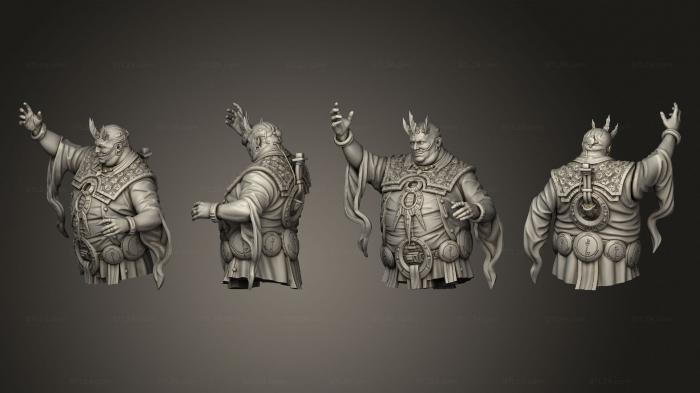 Busts of heroes and monsters (Baron Bartholomew Riberdani Bust, BUSTH_1931) 3D models for cnc