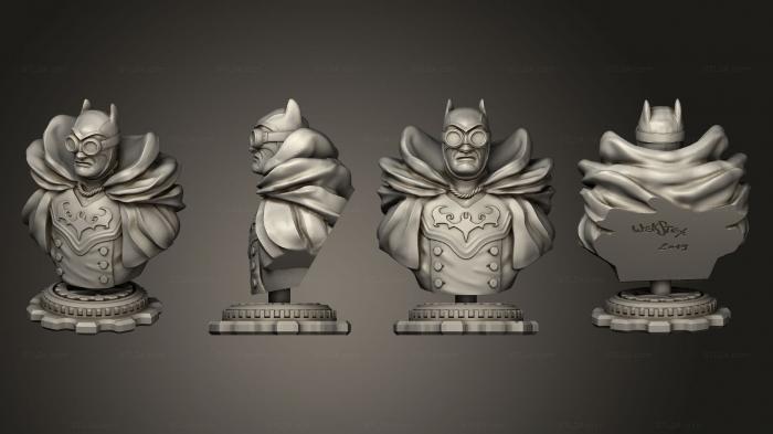 Busts of heroes and monsters (batman steampunk victorian edition, BUSTH_1934) 3D models for cnc