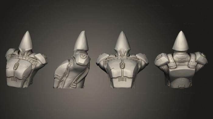 Busts of heroes and monsters (Bo Katan from The Mandalorian, BUSTH_1944) 3D models for cnc