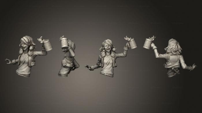 Busts of heroes and monsters (Bold Miniatures Vesha, BUSTH_1948) 3D models for cnc