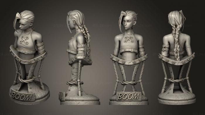 Busts of heroes and monsters (bust 1, BUSTH_1954) 3D models for cnc