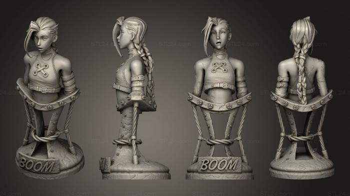 Busts of heroes and monsters (bust 3, BUSTH_1956) 3D models for cnc