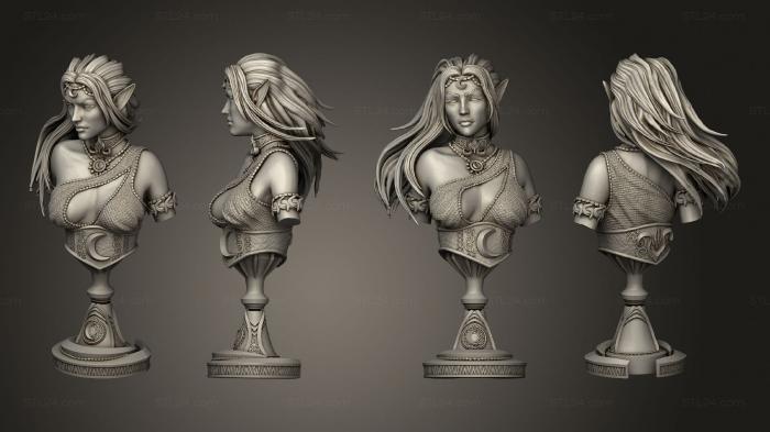 Busts of heroes and monsters (BUST Kadna, BUSTH_1971) 3D models for cnc