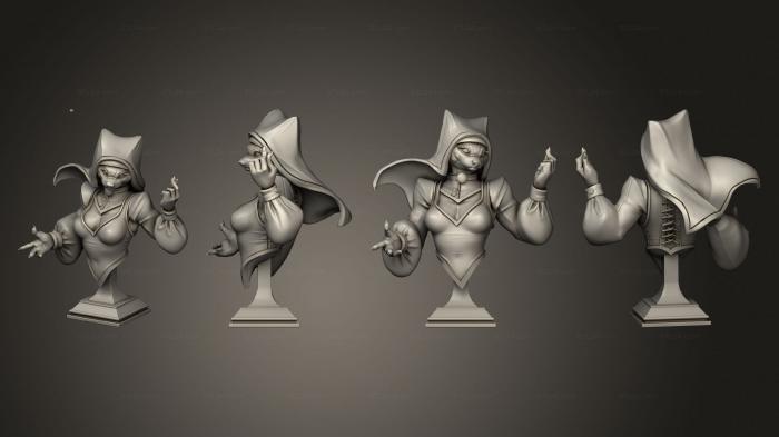 Busts of heroes and monsters (Bust Mahrian 02, BUSTH_1974) 3D models for cnc