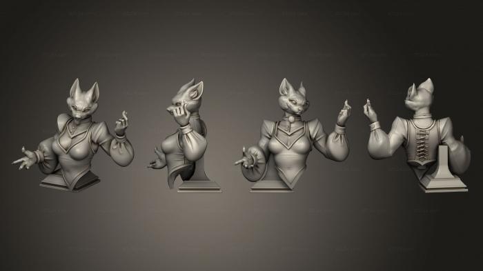 Busts of heroes and monsters (Bust Mahrian, BUSTH_1975) 3D models for cnc