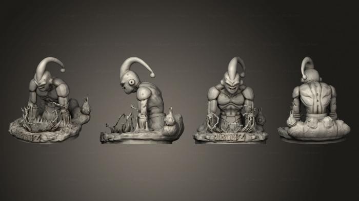 Busts of heroes and monsters (Buu Diorama Base Base, BUSTH_1985) 3D models for cnc