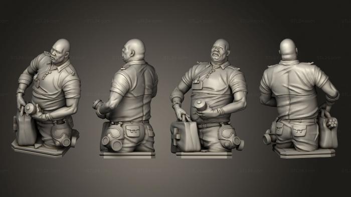 Busts of heroes and monsters (Characters Doctor, BUSTH_1989) 3D models for cnc