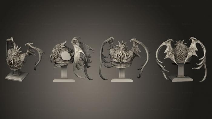 Busts of heroes and monsters (Cthulhu Bust 01, BUSTH_2008) 3D models for cnc
