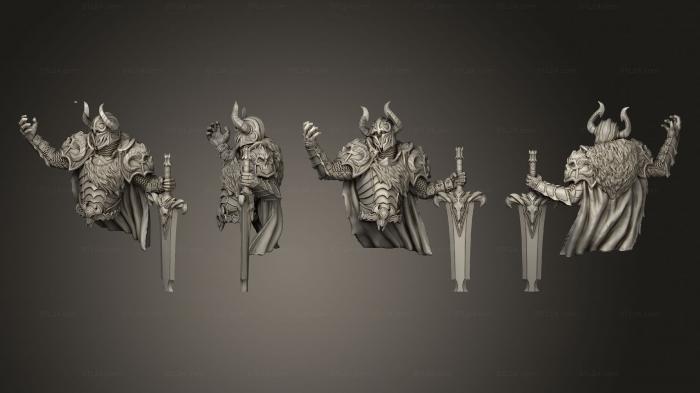 Бюсты монстры и герои (Бюст Рыцаря Смерти, BUSTH_2020) 3D модель для ЧПУ станка